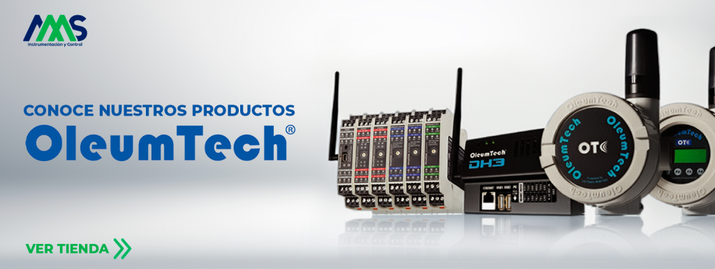 Tienda OleumTech México: Compra transmisores inalámbricos OTC, Gateways DH3 y sensores IIoT en la WebStore de AMS Latam.