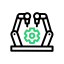 Icono de proyectos de ingeniería de automatización industrial