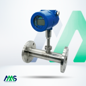 Medidor de flujo másico térmico serie TGMF con conexión de brida para aplicaciones industriales.