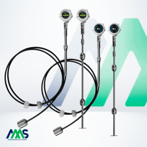 Sensor de nivel de tanque industrial OleumTech con salida Modbus RS485